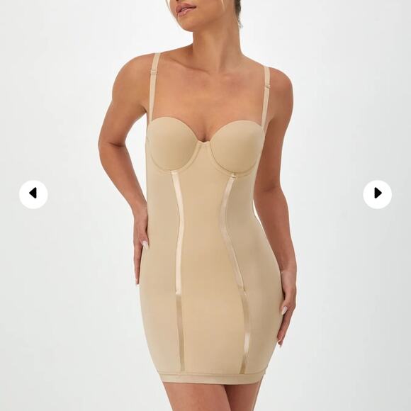 NEW Maidenform Nude Shaper Ultra Firm Control Shapewear Slip Underwire Support - Picture 8 of 10